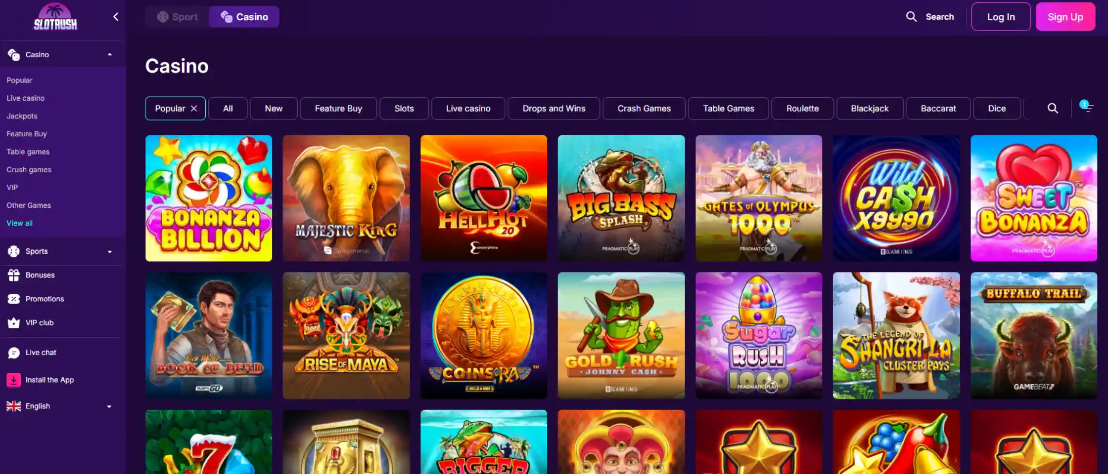 SlotRush Casino Nederland image 2